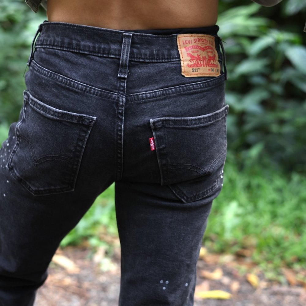 Levis Paint Splattered 511 Denim